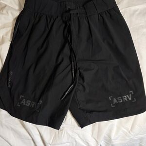 ASRV Black Men's Performance Training Shorts